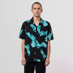 Рубашка мужская Huf BU00094-BLACK черная M