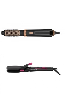 Комплект Фен-щетка Rowenta Hot Air Brush Set CF7819+Мультистайлер Rowenta For Elite CF4102