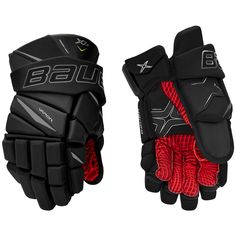Перчатка хоккейная Bauer Vapor X2.9 S20, black/red, 14" Бауэр