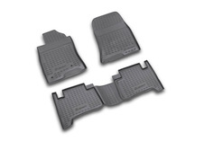 Коврики в салон TOYOTA Land Cruiser Prado 01/2003-12/2009, 4 шт. (полиуретан, серые) Element