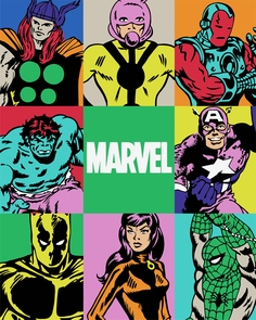 Картины по номерам Marvel Adults Герои MA010
