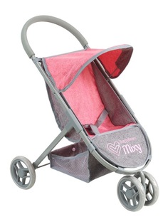 Коляска для кукол прогулочная Buggy Boom Mixy 8024-2226 с козырьком и корзиной
