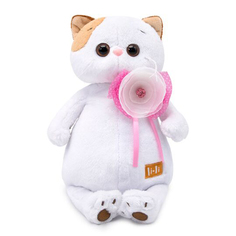 Мягкая игрушка BUDI BASA Кошечка Ли-Ли с цветком 27 см LK27-035