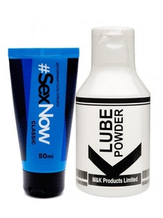 Набор гель-смазка SexNow Classic 50 мл и интимная смазка Baby K Lube Powder 60 г