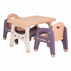Набор Pituso Столик и 2 стулa фиолетовый UN-ZY02-2-purple