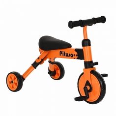 Велосипед трехколесный Pituso 2в1 Букашка, складной, оранжевый AS003-orange