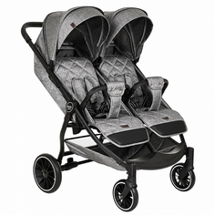 Коляска Pituso DUOCITY для двойни прогулочная Т1 Grey Metallic/EVA