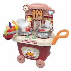 Игровой набор Pituso Кухня Taste Kitchen на колесиках, розовый HW21020621-Pink