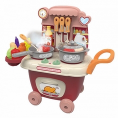 Игровой набор Pituso Кухня Taste Kitchen на колесиках, розовый HW21020621-Pink