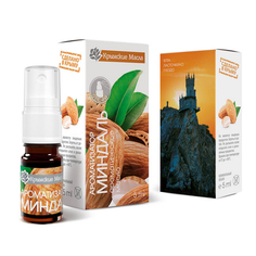 Ароматическое масло-спрей «Миндаль», Крымские Масла, 5 мл