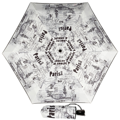 Зонт складной женский автоматический Jean Paul Gaultier 1313-OC blanc