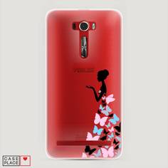Чехол Awog "Платье из бабочек" для Asus Zenfone 2 ZE601KL