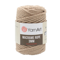 Пряжа YarnArt 7730464_00004 Macrame Rope 3мм 768 кофе с молоком