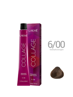 Краска для волос LakMe Color Care Collage Creme Hair Color, Крем-краска перманентная, 6/00