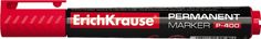 Перманентный маркер ErichKrause P-400, чернил красный (в коробке по 12 шт.) красный