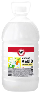 Мыло туалетное 365 дней Весенний букет жидкое бытовое универсальное, 5 л