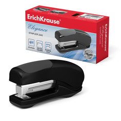Степлер №24/6 ErichKrause® Elegance Up-right до 30 л черный в коробке по 1 шт