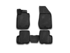 Коврики 3D в салон Лада Ларгус 2012-2020, модель №10, Element, черный, 4 шт., полиуретан