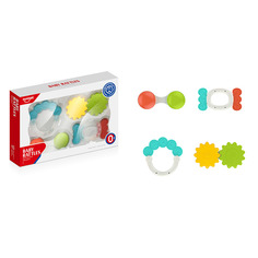 Игрушка Huanger Забавные погремушки (прорезыватели) набор 4 шт. HE0152