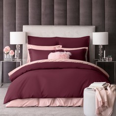 РОЯЛ бордовый Пододеяльник 290х240, 1 пр, хл./сат. Togas