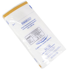 Крафт пакеты Global Fashion для стерилизации в сухожаровом шкафе 100х200 мм белые, 100 шт.