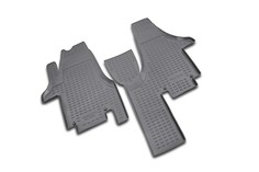 Коврики в салон VW Multivan 2004-, 2 шт. (полиуретан, серые) Element