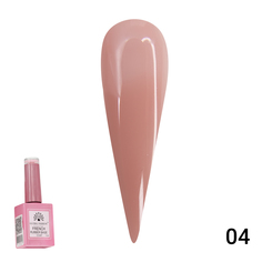 База для гель-лака Global Fashion Rubber Base Coat French Каучуковая, френч, 04, 15 мл