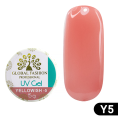 Гель для наращивания ногтей Global Fashion камуфляж-5, Yellowish-5, 15 г