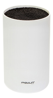 Подставка для ножей MOULINVilla STN-1W-s, белая, L-16sm,D-9