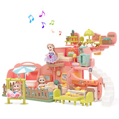 Игровой набор с куклами Funkids Домик Мечты кукольный домик с мебелью арт. CC6671