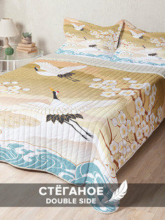 Стеганое покрывало Ambesonne с двумя наволочками 50х70 см с размерами: 240 x 230 см