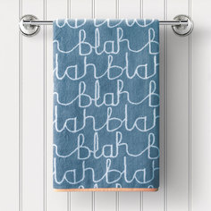 Полотенце махровое, Бла Бла, Голубой, 50х90, Guten Morgen