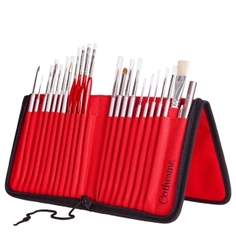 Нессесер для профессиональных кистей для маникюра Catherine красный
