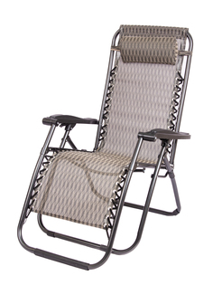 Кресло-шезлонг Coolwalk 1805 с широкими подлокотниками и складной для пикника