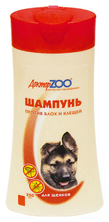 Шампунь для щенков Доктор ZOO для щенков антипаразитарный, эфирные масла, 250 мл