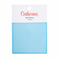 Наклейки нейл-тату Catherine Nail Tattoo Braided white «Braided white»