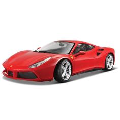 Bburago Коллекционная машинка Феррари 1:43 Ferrari 488 GTB, красная