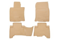 Коврики в салон TOYOTA Land Cruiser Prado, 12/2009-2013, 4 шт. (полиуретан, бежевые) Element