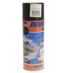 Краска черная блестящая аэрозоль 473мл Rus ABRO Rus SPO-039-R
