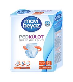 Подгузники-трусики для взрослых Mavi Beyaz р.XL (120-170 см) 30 шт.