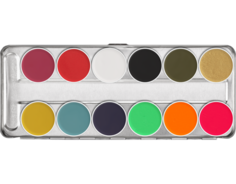 Аквагрим в палитре Kryolan 12 цв. Aquacolor Palette 12 Col. F/1104, 40 мл