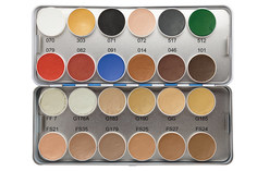 Аквагрим в палитре Kryolan 24 цв. Aquacolor Palette 24 Col. N/1108, 80 мл