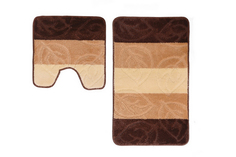 Набор ковриков для ванной комнаты и туалета Twist Полоска круги Hoff