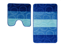 Набор ковриков для ванной комнаты и туалета Twist Полоска круги Hoff