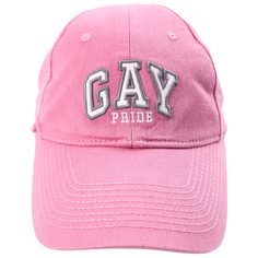 Розовая кепка с вышивкой GAY Balenciaga