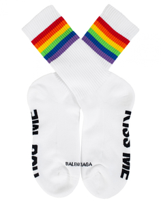 Белые носки Rainbow Balenciaga