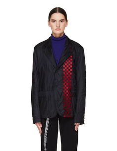 Черная куртка с вышивкой Haider Ackermann