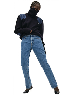 Синие скинни джинсы Vetements