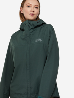 Куртка мембранная женская Mountain Hardwear Exposure/2 Gore Tex Paclite Jacket, Зеленый, размер 44