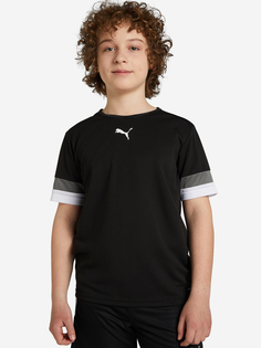 Футболка для мальчиков PUMA teamRISE Jersey, Черный, размер 105-110